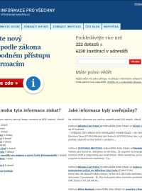 Náhled nové stránky Infoprovsechny.cz