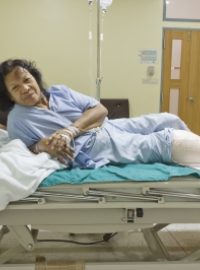 Pacientka v nemocnici (ilustrační foto)