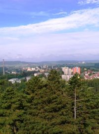 Výhled z historického vodojemu Kostelíček v Třebíči
