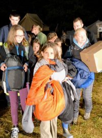 Cvičná evakuace dětského tábora