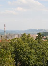 Výhled z Rozálky na město Žamberk