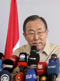Šéf OSN Pan Ki-mun bude na dárcovské konferenci v Kuvajtu žádat o rekordní částku pro humanitární účely