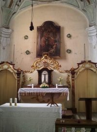 Oltář s obrazem sv. Martina