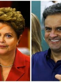 Kandidáti na brazilského prezidenta – Dilma Rousseffová a Aécio Neves