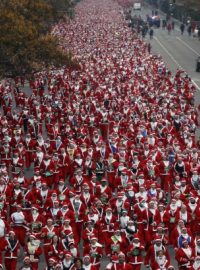 Běh Santa Clausu v Madridu