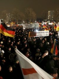 Demonstrace v Drážďanech proti islamizaci Německa