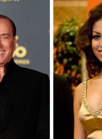 Italský expremiér Silvio Berlusconi a Karima Mahrúgová alias Ruby