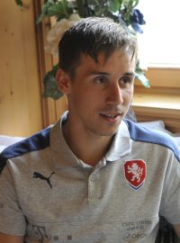 Fotbalista Josef Šural na soustředění české reprezentace
