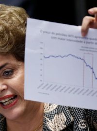 Brazilská prezidentka Dilma Rousseffová předstoupila před senátory