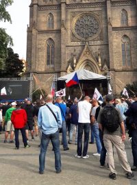 Demonstrace islamizaci v českých městech 28. 10. 2016