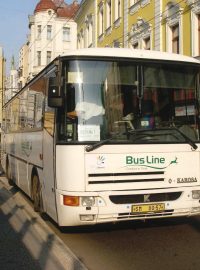 Autobus firmy BusLine v Ústí nad Labem