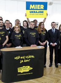Zástupci slovenské občanské iniciativy Mír Ukrajině
