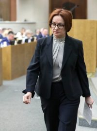 Šéfka ruské Ústřední banky Elvira Nabiullinová