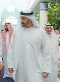Korunní princ Spojených arabských emirátů Mohamed bin Saíd Ál Nahján z vládnoucího rodu Nahjánů.