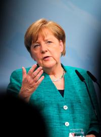 Německá kancléřka Angela Merkelová během summitu G20 v Hamburku.