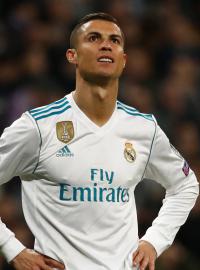 Cristiano Ronaldo při zápase Realu Madrid