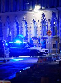 Policie hlídkuje v blízkosti göteborgské synagogy