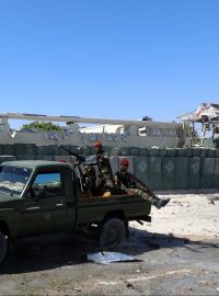 Somálští vojáci zasahují proti islamistické milici Šabáb (březen 2019)