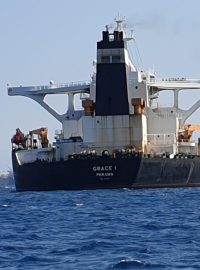 Íránský tanker zadržený u Gibraltaru.