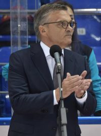 Prezident mezinárodní hokejové federace René Fasel