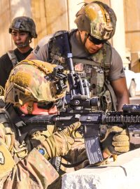 Americké jednotky na základně v Bagdádu (leden 2020)