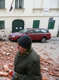 Zemětřesení v Chorvatsku napáchalo škody v hlavním městě Záhřebu.