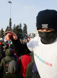 Demonstrace v Novosibirsku