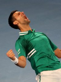 Novak Djoković slaví postup do osmifinále Australian Open