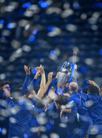 Radost fotbalistů Chelsea z vítězství v Lize mistrů