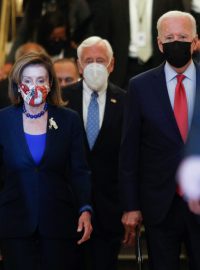 Americký prezident Joe Biden a předsedkyně Sněmovny reprezentantů Nancy Pelosiová