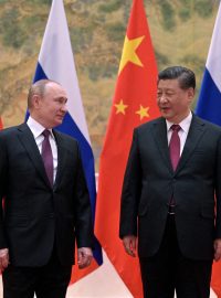 Vladimir Putin na setkání se Si Ťin-pchingem v Pekingu