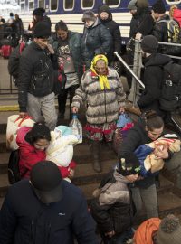 Romští uprchlíci byli součástí evakuačních vlaků ze Lvova v polovině března