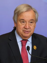 Antonio Guterres na klimatickém summitu COP 27