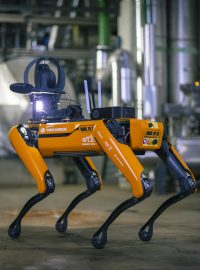 Robotický pes v elektrárně Simmering