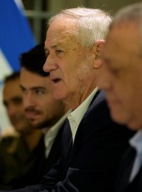Bývalý izraelský ministr obrany Benny Ganc se v Tel Avivu setkával na začátku února s americkým ministrem zahraničí Antony Blinkenem