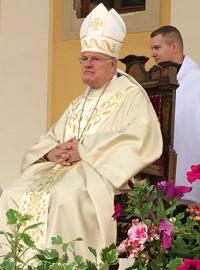 Apoštolský nuncius v Česku Charles Daniel Balvo, diplomat Vatikánu, který sloužil slavnostní mši na Velehradě