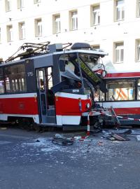 V Brně se srazil trolejbus s tramvají