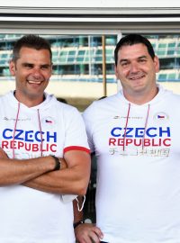 Sportovní střelci David Kostelecký a Jiří Lipták