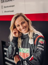 Gabriela Jílková na testech Formule E