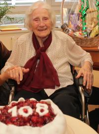 V neděli zemřela nejstarší Češka Květoslava Hranošová, která by v sobotu 26. ledna oslavila 109. narozeniny