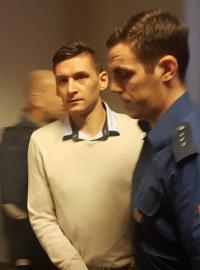 Obžalovaný z přepadení tenistky Petry Kvitové Radim Žondra u soudu. Fotografie pochází 8. ledna 2019.