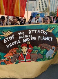 Protest na COP 28