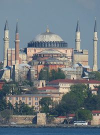 Chrám boží moudrosti (Hagia Sofia) v Istanbulu