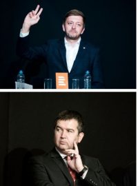 Předsedové sněmovních stran Andrej Babiš (ANO), Vít Rakušan (STAN), Jan Hamáček (ČSSD), Petr Fiala (ODS), Ivan Bartoš (Piráti)