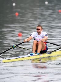 Skifař Ondřej Synek na mistrovství světa v Ottensheimu