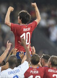 Tomáš Rosický po vstřelené penaltě