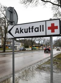 Nemocnice ve švédském městě Enköping, kde leže pacient s podezřením na nákazu ebolou
