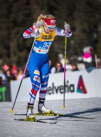 Češka Kateřina Janatová na mistrovství světa v klasickém lyžování v rakouském Seefeldu.