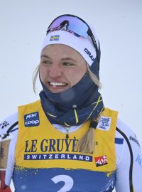 Vítězka ženského závodu Linn Svahnová.