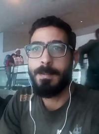 Syřan Hasan Kuntar na letišti Kuala Lumpur